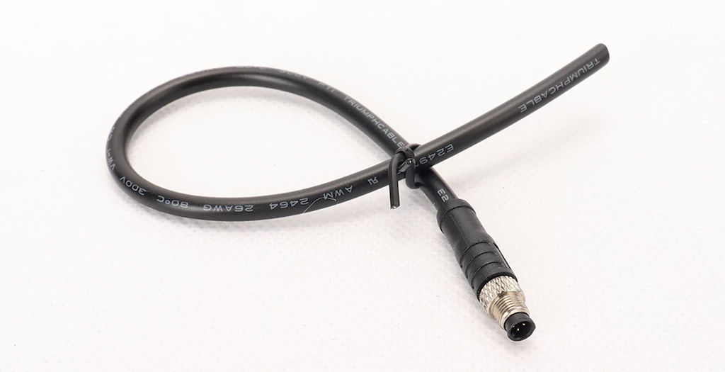 Male straight head of 4Pin molded M5 connector