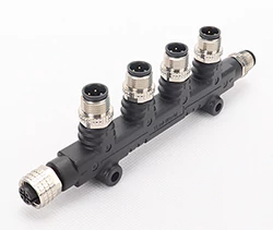 T/Y - type M12 connector A - coded splitter