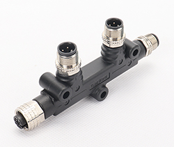 T/Y - type M12 connector A - coded splitter