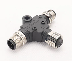 T/Y - type M12 connector A - coded splitter