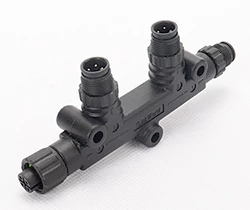 T/Y - type M12 connector A - coded splitter
