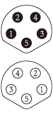 Molded type M8 connectors, 3 pin, 4 pin, 5 pin, 6 pin and 8 pin male and female waterproof cables