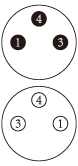 Male and female heads of M8 assembled connectors, 3Pin, 4Pin, 5Pin, 6Pin, 8Pin field - wiring plugs and sockets