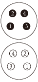 Male and female heads of M8 assembled connectors, 3Pin, 4Pin, 5Pin, 6Pin, 8Pin field - wiring plugs and sockets