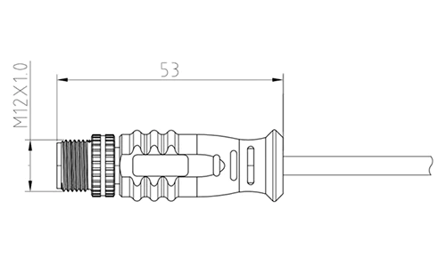 M12 Molded Connector,M12 Waterproof Connector Cable