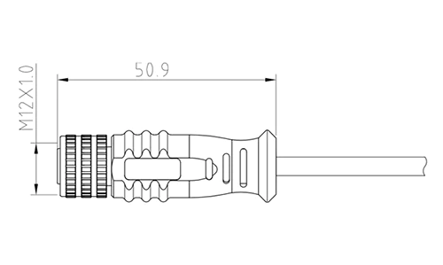 M12 Molded Connector,M12 Waterproof Connector Cable