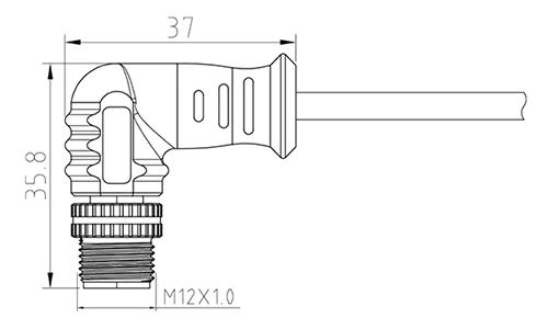 M12 Molded Connector,M12 Waterproof Connector Cable