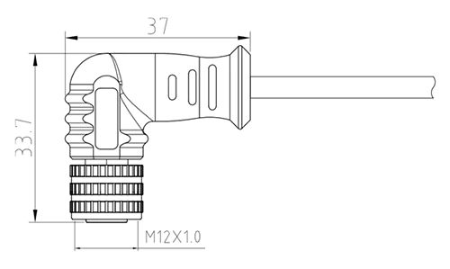M12 Molded Connector,M12 Waterproof Connector Cable